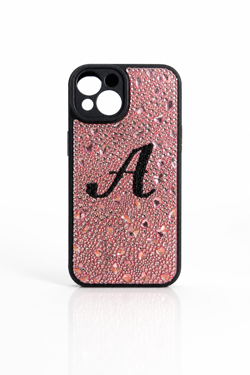Pink Crystal Case (with Initials)