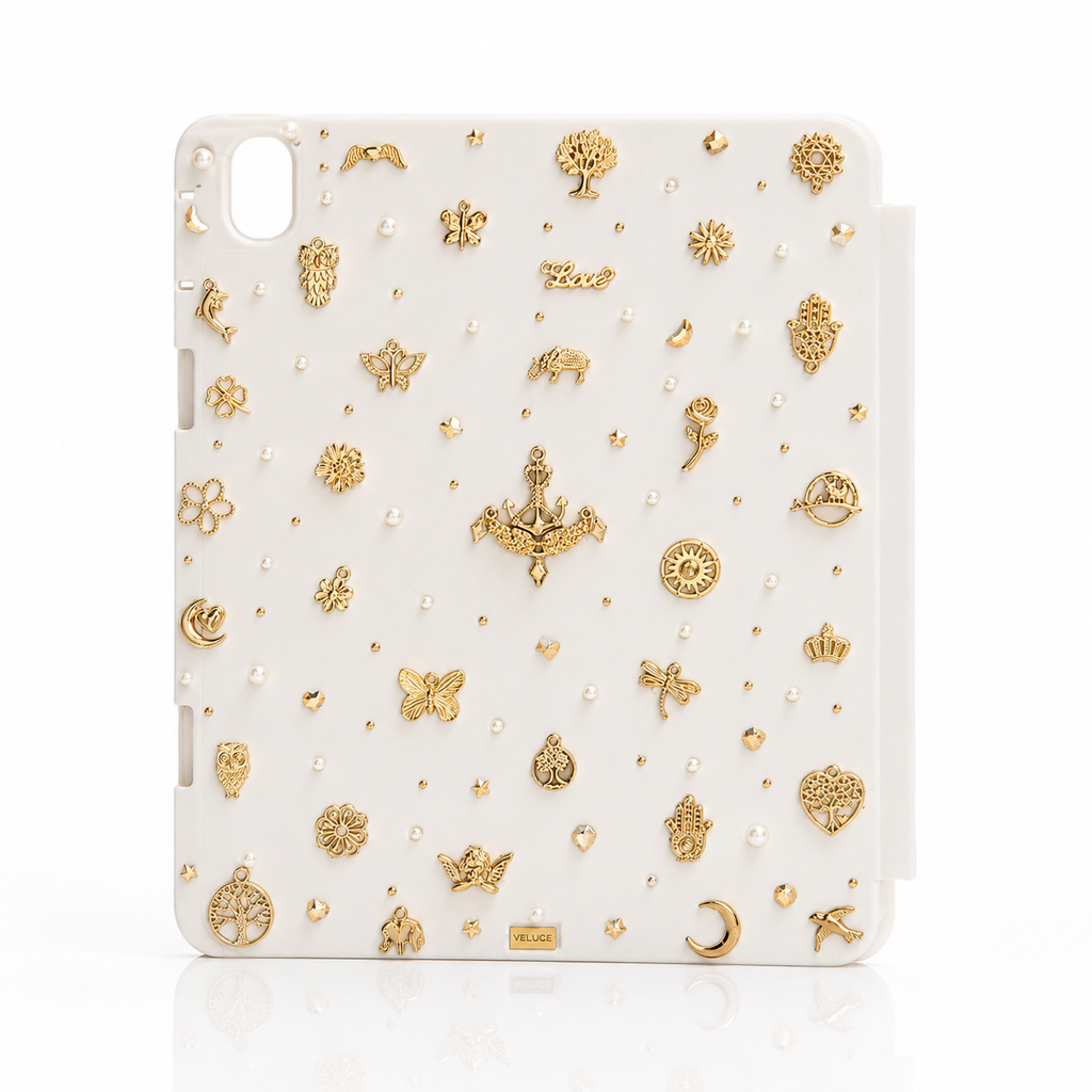 Golden Charms Tab Case