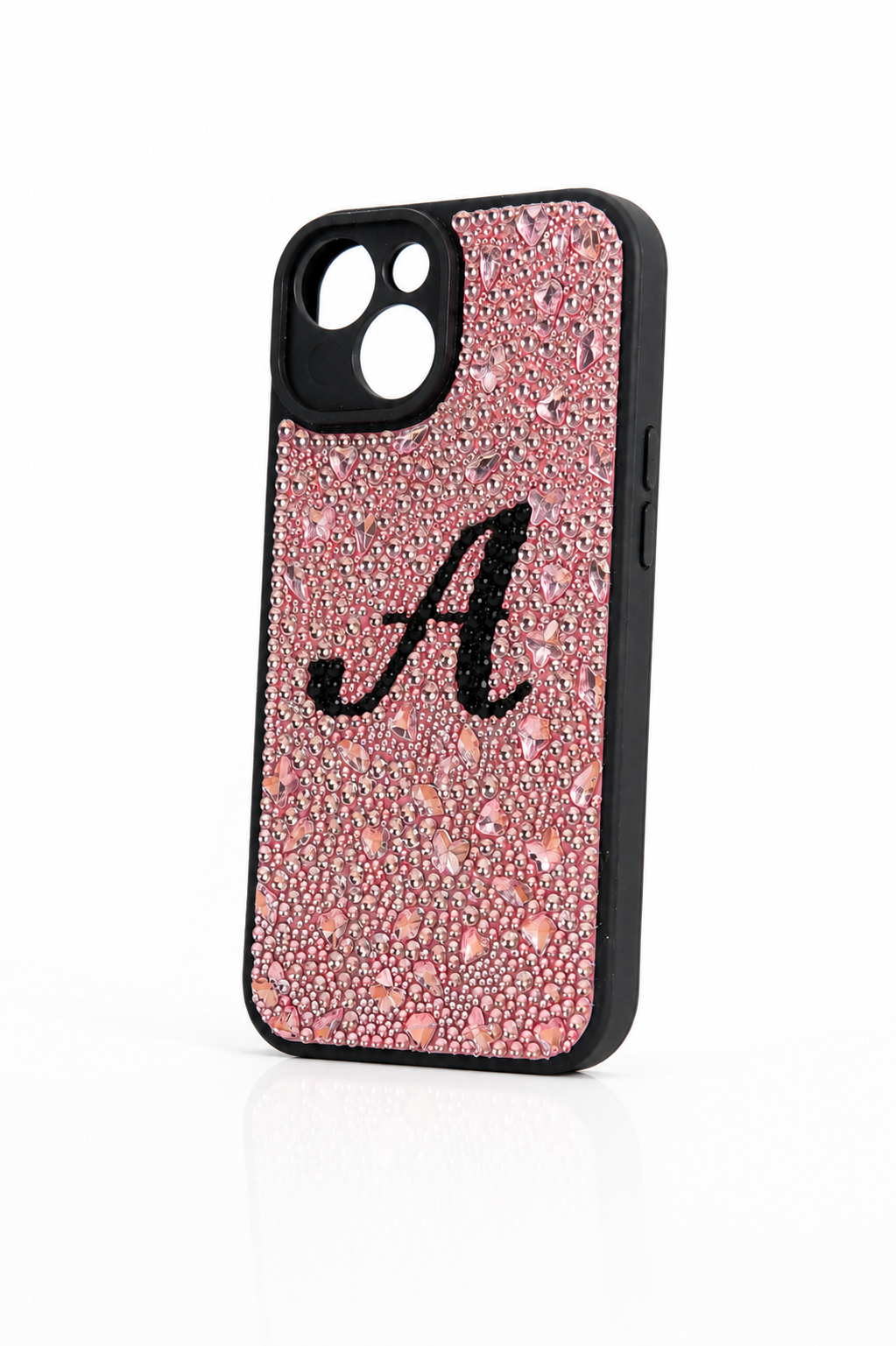 Pink Crystal Case (with Initials)