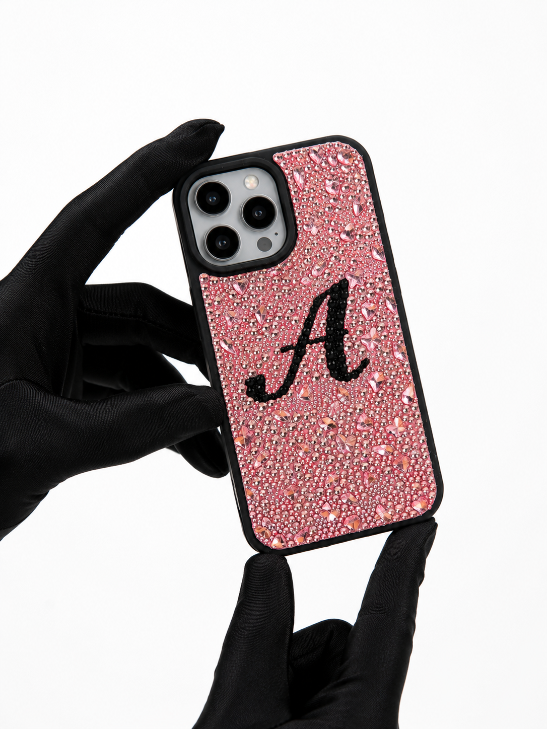 Pink Crystal Case (with Initials)